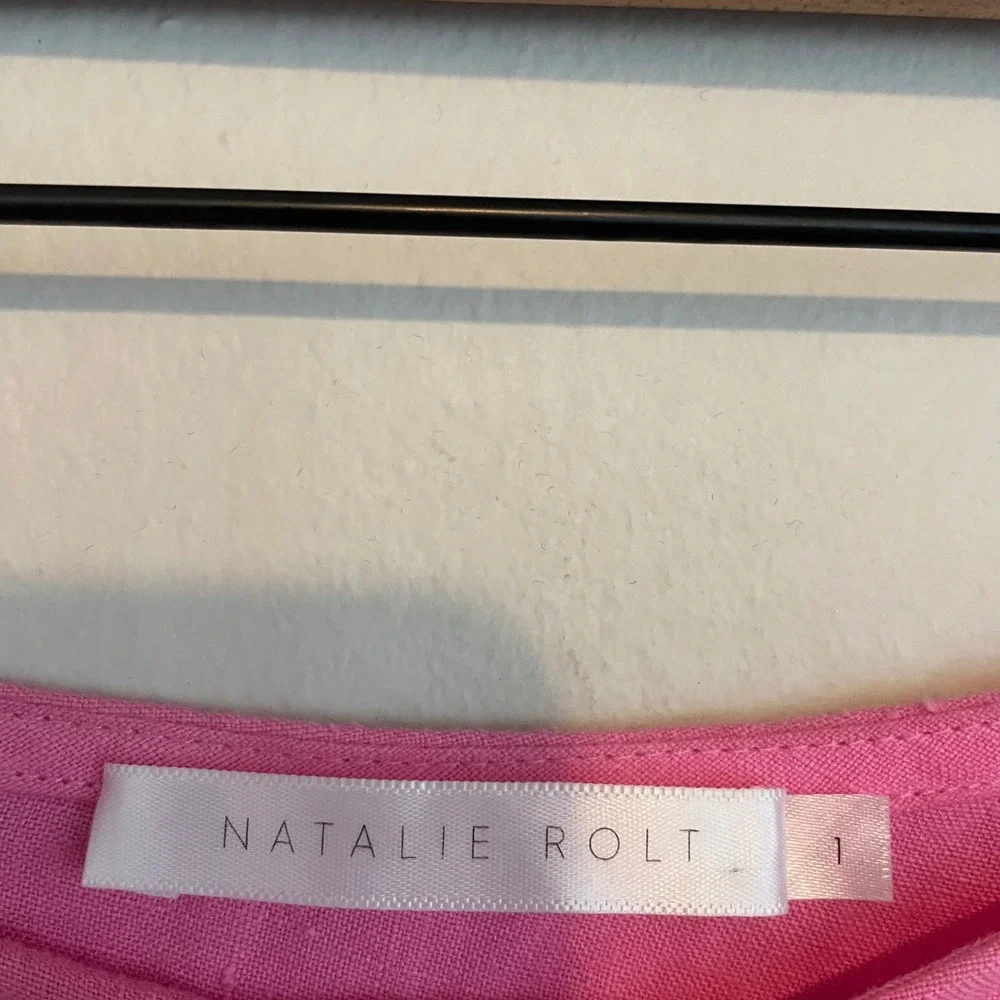 Natalie Rolt Bellini skirt linen pink 1‎ resortwear bridal vacation feminine - Picture 5 of 6